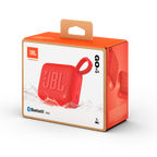 JBL Go 4 Portable Bluetooth Speaker in Red, box