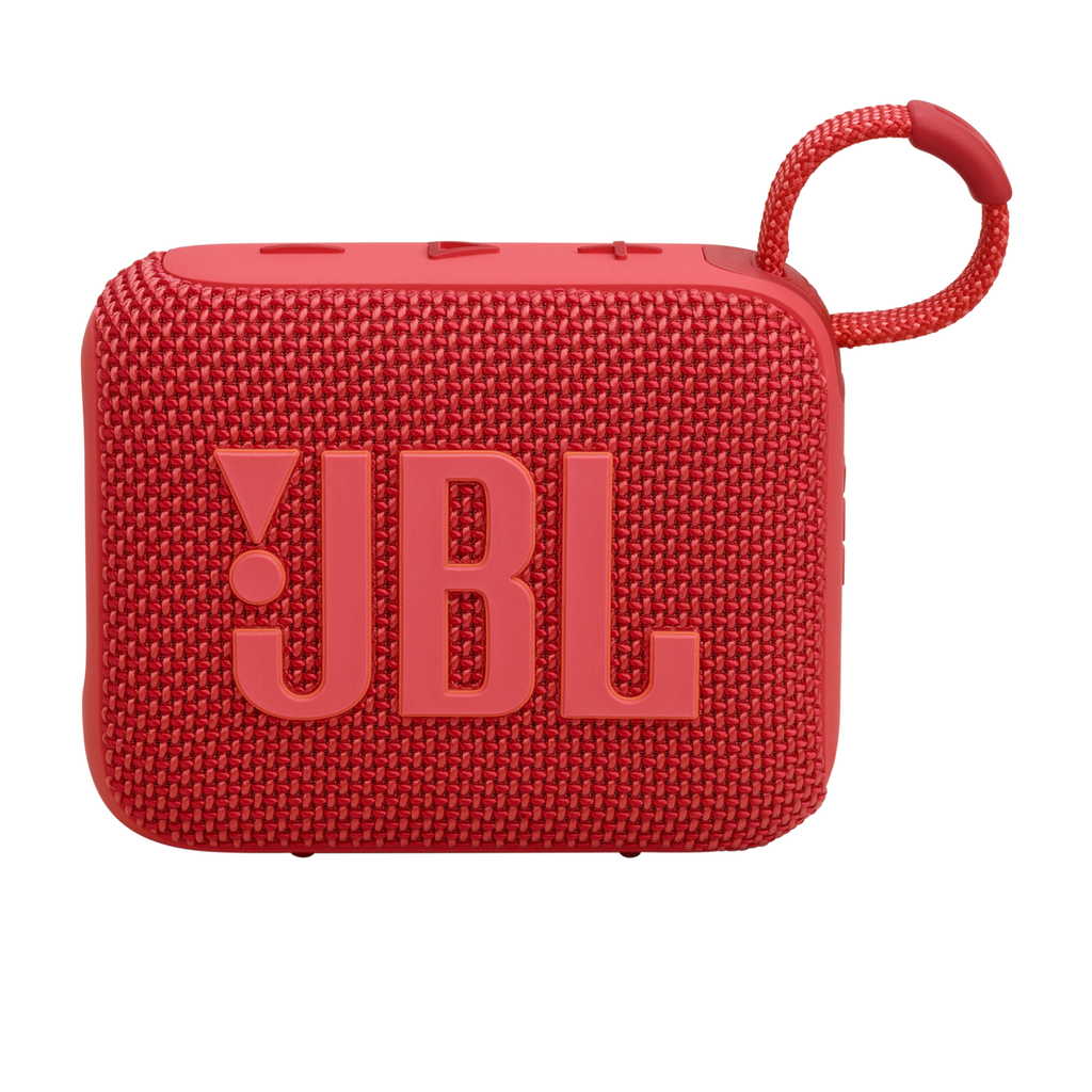 JBL Go 4 Portable Bluetooth Speaker in Red, front