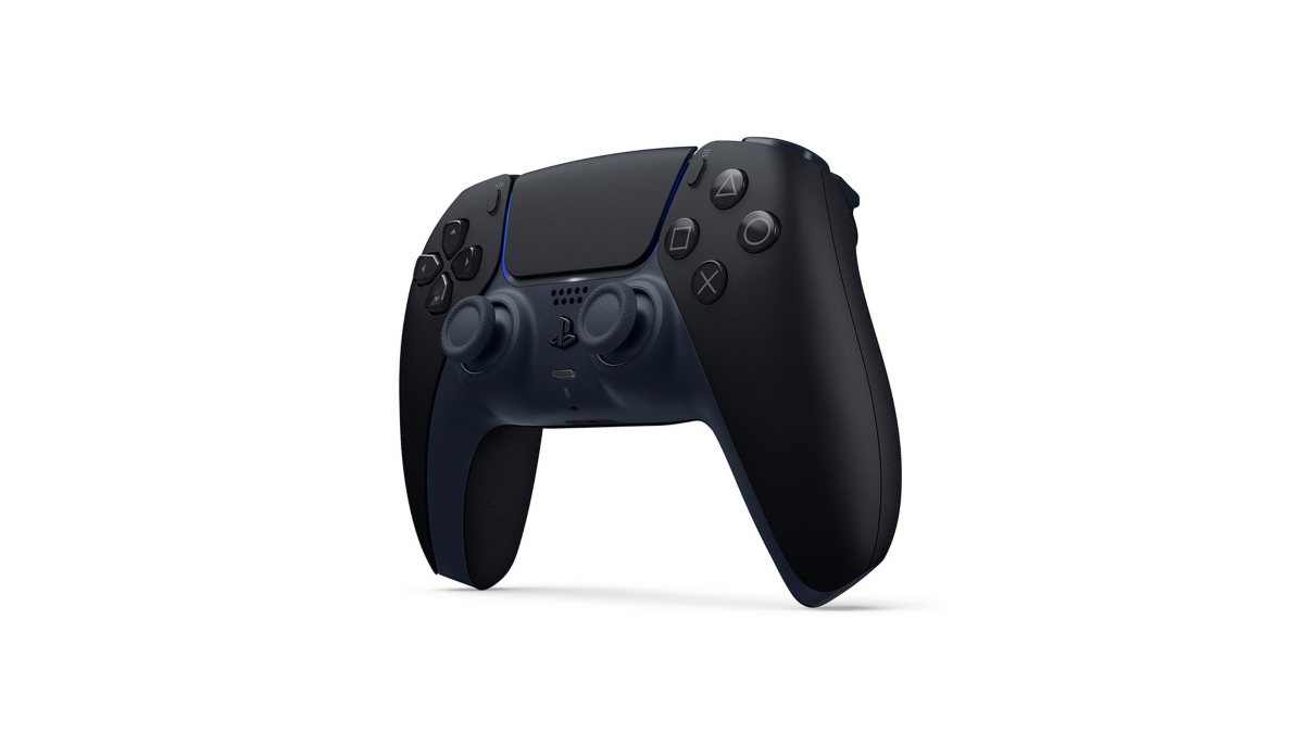 Sony PS5 DualSense Wireless Controller in Midnight Black, view 3