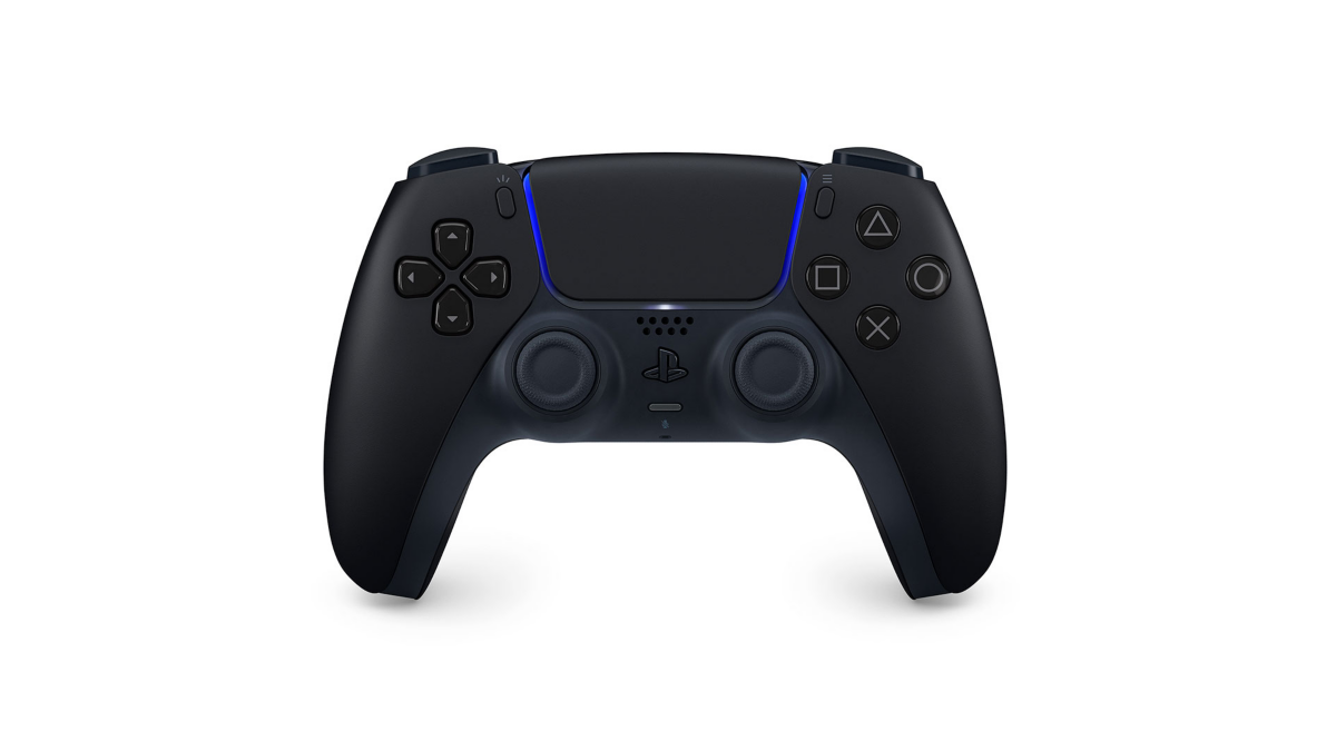 Sony PS5 DualSense Wireless Controller in Midnight Black, view 1