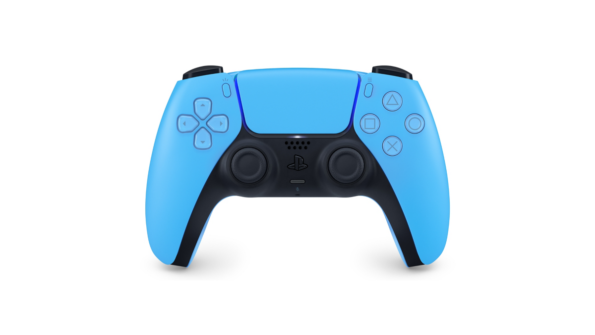 Sony PS5 DualSense Wireless Controller in Starlight Blue, view 1