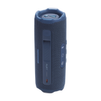 JBL Flip 7 in Blue, rear view showing controls and USB-C port