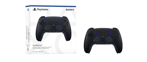 Sony PS5 DualSense Wireless Controller in Midnight Black, official retail box and controller