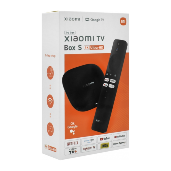 Xiaomi TV Box S (3rd Gen), retail box packaging